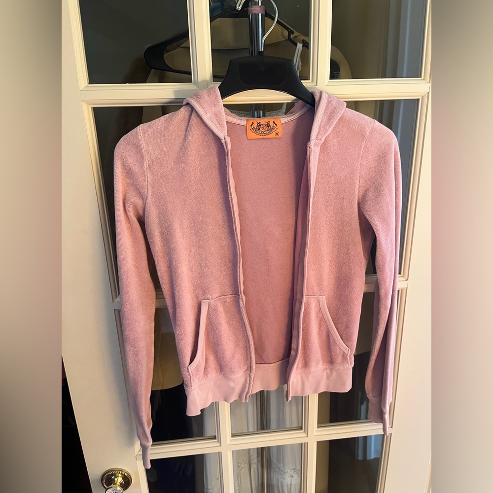 Vintage y2k juicy couture hoodie velour zip up
